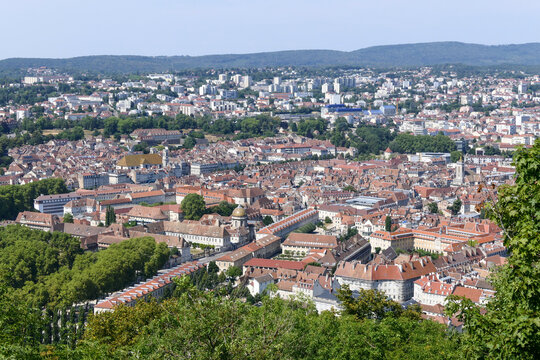 cityscape of Besançon city center,France