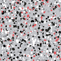 Terrazzo seamless pattern. Vector colorful sparkle background with pebbles and stone. Template for wrapping paper, wallpaper, terrazzo flooring