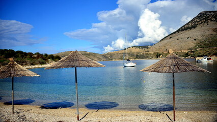 Crystal clear waters with sandy beaches and secluded bays.Along the Ionian coast is the most beautiful sea where the rugged coast offers magnificent bays with sandy or pebble beaches with a blue-green