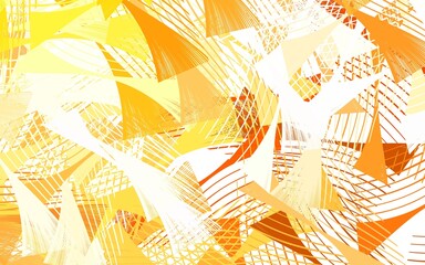 Light Orange vector pattern with random forms.