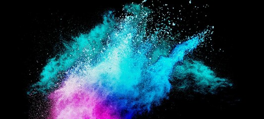 Fototapeta premium colors powder splash abstract