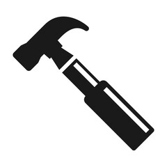 Hammer tool icon. simple style vector illustration