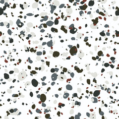 Terrazzo seamless pattern. Vector colorful pattern with pebbles and stone. Pattern ideal for wrapping paper, wallpaper, terrazzo flooring