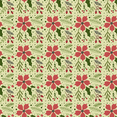 Seamless Christmas pattern. Christmas. Vector pattern.