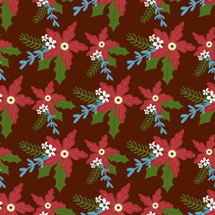 Seamless Christmas pattern. Christmas. Vector pattern.