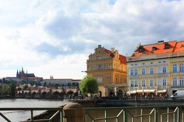 Old houses in downtown in Prague, Czech Respublic	
