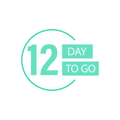 Days Left Badges and Stickers. Number of days left. Countdown left days banner. Count down vector banner template