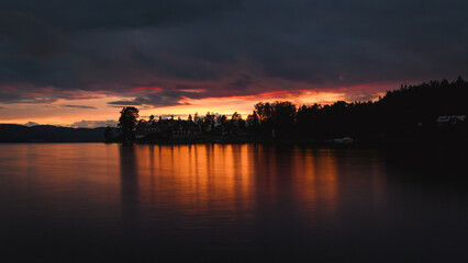 Abendrot in Schweden