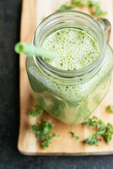 Kale Smoothie with pineapple and banana