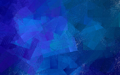 Dark BLUE vector pattern with random forms.