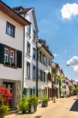 Traditional architecture of Basel in Switzerland