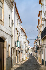 Fototapeta na wymiar Street in the old town of Estremoz in Portugal