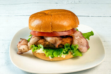 baked haddock blt sandwich