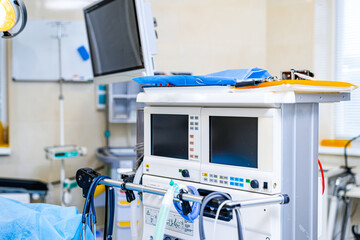 Modern professional healthcare equipment. Hospital surgery new technology.