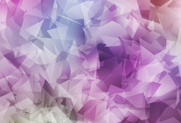 Light Purple, Pink vector low poly background.