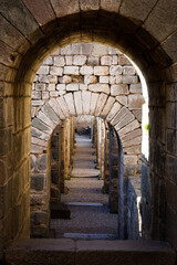 old stone arch loops in pergamon