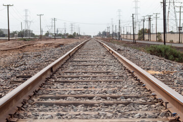 Obraz premium railway in the countryside