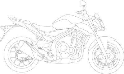 Fototapeta na wymiar Motorcycle icon. Vector black silhouette of bike or motorcycle.