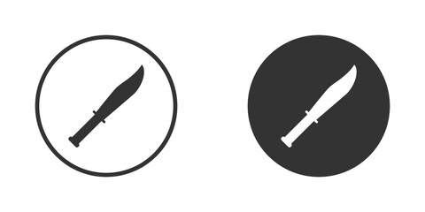 Knife icon. Edged weapons symbol. Vector illustration. - obrazy, fototapety, plakaty