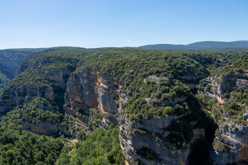 Fototapeta na wymiar Canyons, giant rock formations, gorges and caves