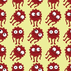 Medicine seamless coronavirus pattern for clothes print and wrapping paper and accessories and notebooks and doctors