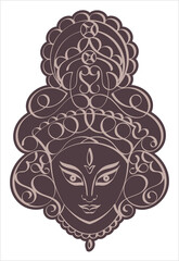 Durga Calligraphic M_2207002 - obrazy, fototapety, plakaty