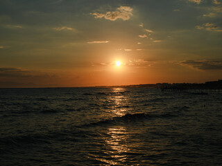 amazing sea view at sunset