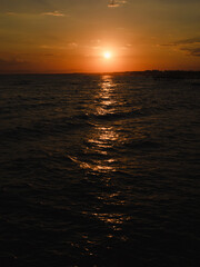 Fototapeta premium amazing sea view at sunset
