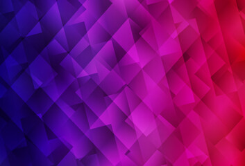 Obraz premium Dark Purple, Pink vector layout with lines, rectangles.