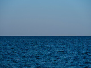 blue sea and blue sky background