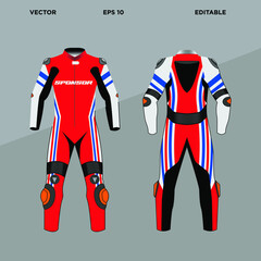 Racing apparel design template