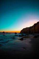 Fototapeta na wymiar Sunset in Malibu