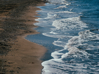 beautiful sea waves on the beach