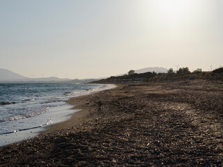 beautiful sea waves on the beach