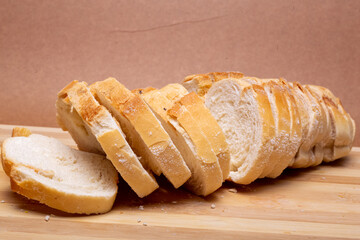 bread on a wooden board
