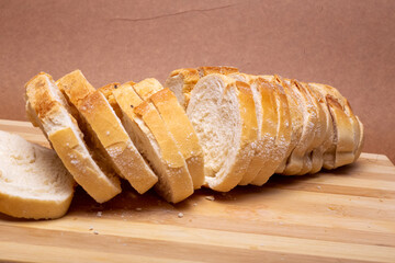bread on a wooden board