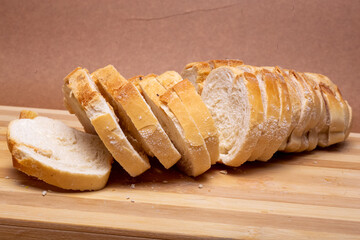 bread on a wooden board