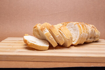 bread on a wooden board
