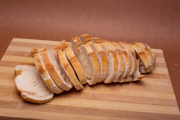 bread on a wooden board