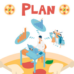 ピザ屋を経営するPDCAサイクルのPLAN（計画）