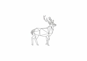 geometric deer