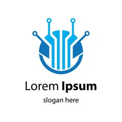 Technology logo images illustration