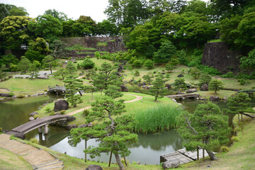 Fototapeta na wymiar 金沢城公園の玉泉院丸庭園