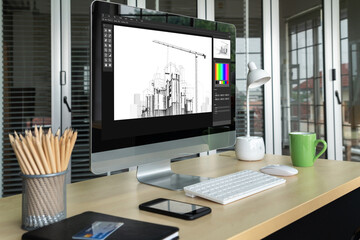 Architectural design modish software application for architect business and professional designer