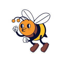 cartoon cute bee