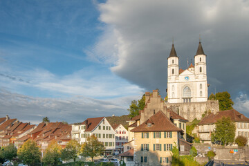 Obraz premium View of Aarburg Castle, Switzerland