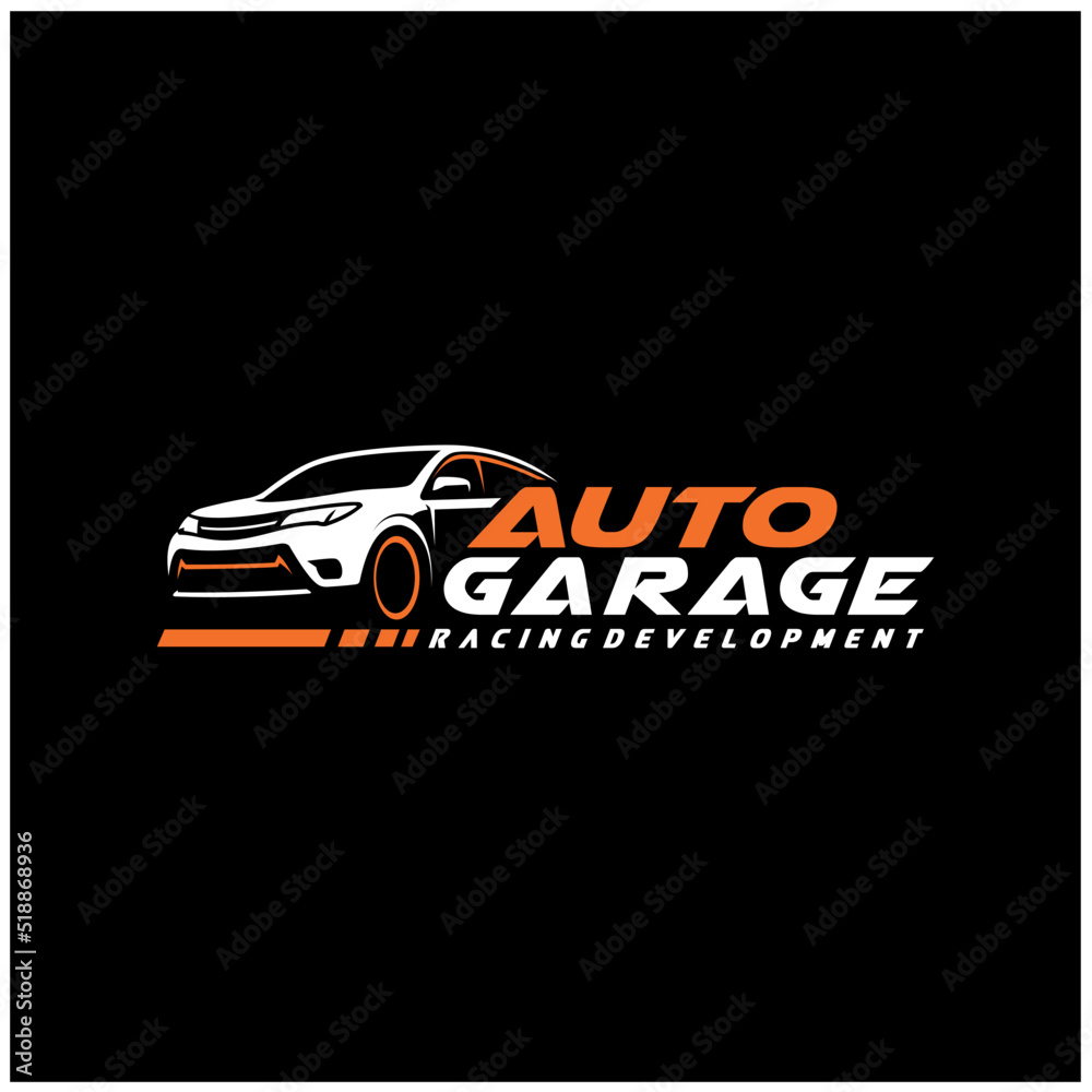 Poster car - automotive garage logo vector