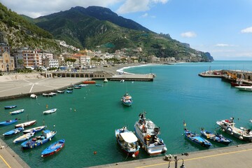 Amalfi at the Amalfi coast of Italy