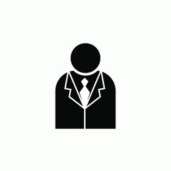 Contact Person Icon. Manager Symbol - Vector. 
