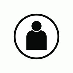 Contact Person Icon. Biography, Movie Genre Logo. Entertainment Label Sign - Vector.
